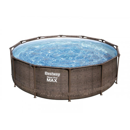 Piscine hors-sol tubulaire Steel Pro Max BESTWAY, Diam.3.66 x H.1 m - BESTWAY