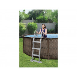 Piscine hors-sol tubulaire Steel Pro Max BESTWAY, Diam.3.66 x H.1 m - BESTWAY