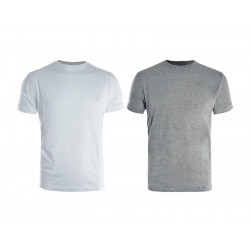 Lot De 2 Tee-Shirts De Travail Bicolore Blanc / Gris, Taille L de marque KAPRIOL, référence: J7352700