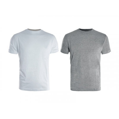 Lot De 2 Tee-Shirts De Travail Bicolore Blanc / Gris, Taille M - KAPRIOL