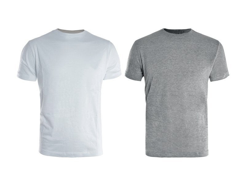 Lot De 2 Tee-Shirts De Travail Bicolore Blanc / Gris, Taille XXL