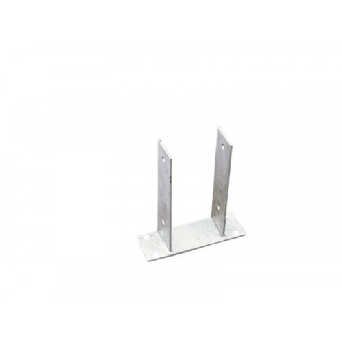 Support À Fixer Acier Galvanisé Gris, H.21 Cm X Section 70 X 70 Mm - Centrale Brico