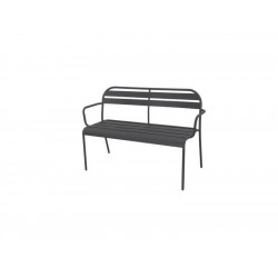 Banc De Jardin Café En Acier Anthracite de marque Centrale Brico, référence: J7374400