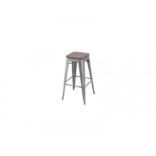 Tabouret soho acier bambou - Centrale Brico