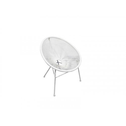 Fauteuil De Jardin En Acier acapulco blanc/blanc - Centrale Brico