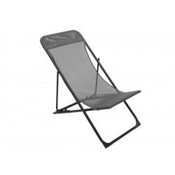 Relax De Jardin En Acier Biganos Gris de marque Centrale Brico, référence: J7376600