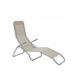 Bain De Soleil De Jardin En Acier Fiesta 2 Positions Taupe de marque Centrale Brico, référence: J7379000