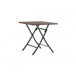 Table De Repas Bistro Zena Carré Brun 4 Personnes de marque Centrale Brico, référence: J7384300