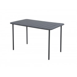 Table De Jardin De Repas Café Rectangulaire Anthracite 4 Personnes - Centrale Brico