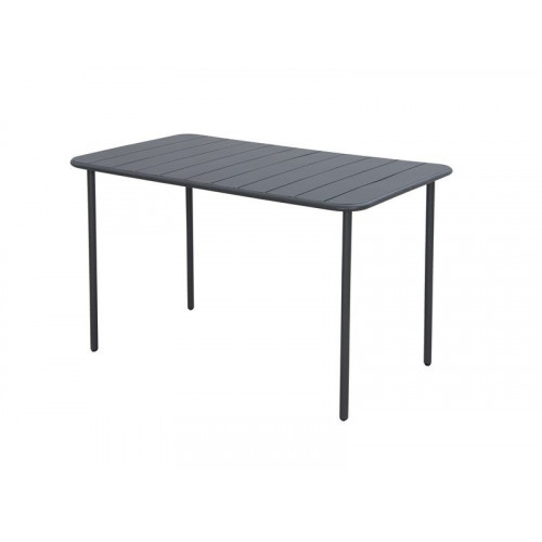 Table De Jardin De Repas Café Rectangulaire Anthracite 4 Personnes - Centrale Brico