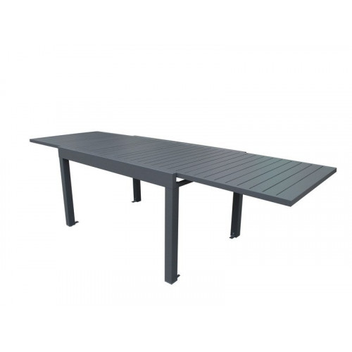 Table De Jardin De Repas Lisbone Rectangulaire Anthracite 8/10 Personnes - Centrale Brico