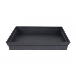 Soucoupe Plastique L.26.7 X L.26.7 X H.3.8 Cm Anthracite - EDA