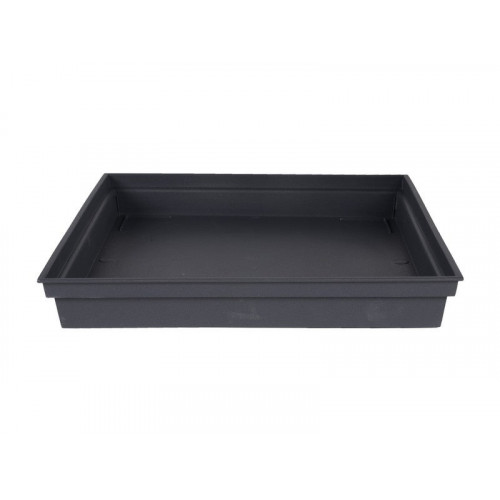 Soucoupe Plastique L.26.7 X L.26.7 X H.3.8 Cm Anthracite - EDA