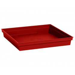 Soucoupe Plastique L.26.7 X L.26.7 X H.3.8 Cm Rouge Rubis - EDA