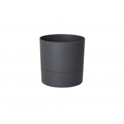 Pot Rond Polypropylène Aquaduo Diam.19.3 Cm Gris Anthracite de marque EDA, référence: J7394800