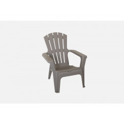 Fauteuil Bas En Résine Adirondack Taupe de marque Centrale Brico, référence: J7395100