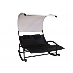 Hamac Double Givex Wellness Noir - Centrale Brico