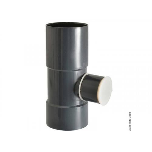 Collecteur Eau Pluie Pour Gouttière PVC – Déviation Descente Pluviale, Résistant UV, Installation Facile – Blanc