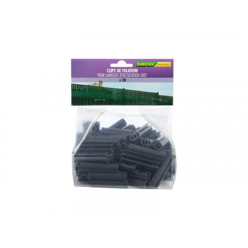 Lot De 100 Clips Pvc À Fixer Lixo Gris, H.1 Cm - DIRICKX