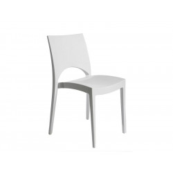 Chaise De Jardin En Résine Paris Greenpol Blanc de marque Centrale Brico, référence: J7398900