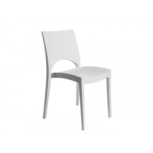 Chaise De Jardin En Résine Paris Greenpol Blanc - Centrale Brico