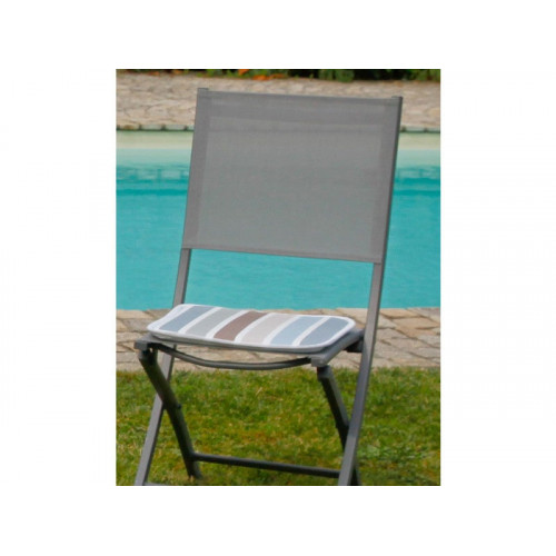 Galette de chaise de jardin 40 x 40 cm - Polyester - Hespéride.