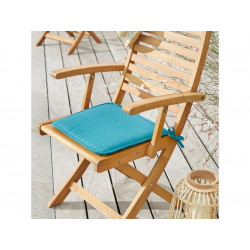 Galette D'Assise De Chaise/Fauteuil Feria, Bleu L.38 X H.3 Cm de marque Centrale Brico, référence: J7422800