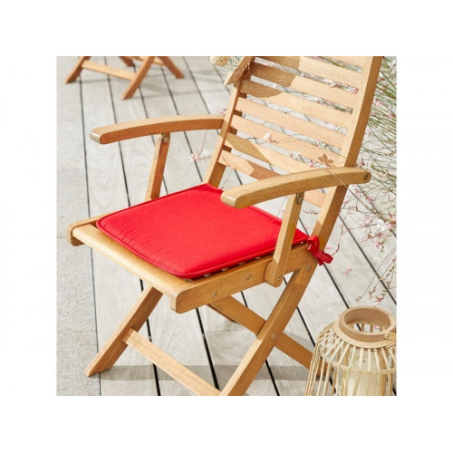 Galette D'Assise De Chaise/Fauteuil Feria, Rouge L.38 X H.3 Cm - Centrale Brico