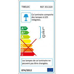 Projecteur À Fixer À Détection Extérieur Led Intégrée 4400 Lm Noir - TIBELEC