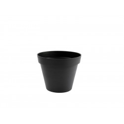 Pot Plastique Diam.30 X H.26 Cm Gris Anthracite - EDA