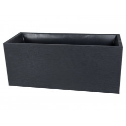 Jardinière Plastique Eda L.99.5 X L.39 X H.43 Cm Anthracite - EDA
