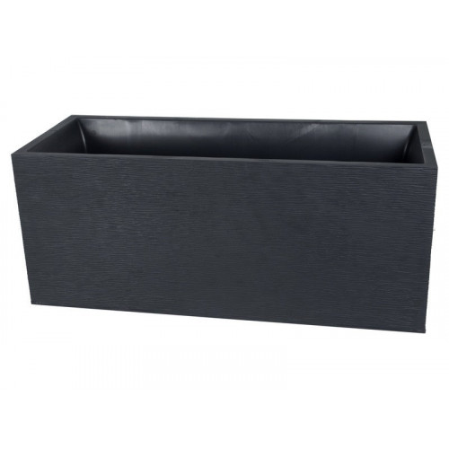 Jardinière Plastique Eda L.99.5 X L.39 X H.43 Cm Anthracite - EDA