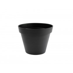 Pot Plastique Diam.40 X H.32 Cm Gris Anthracite - EDA