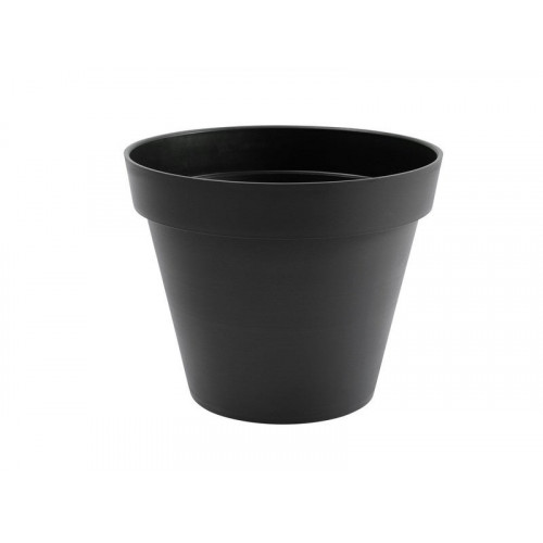 Pot Plastique Diam.48 X H.40 Cm Gris Anthracite - EDA