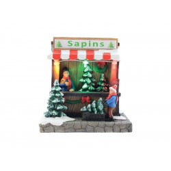 Village Magasins Lumineux De Noël Multicouleur À Piles Led - BLACHERE ILLUMINATION