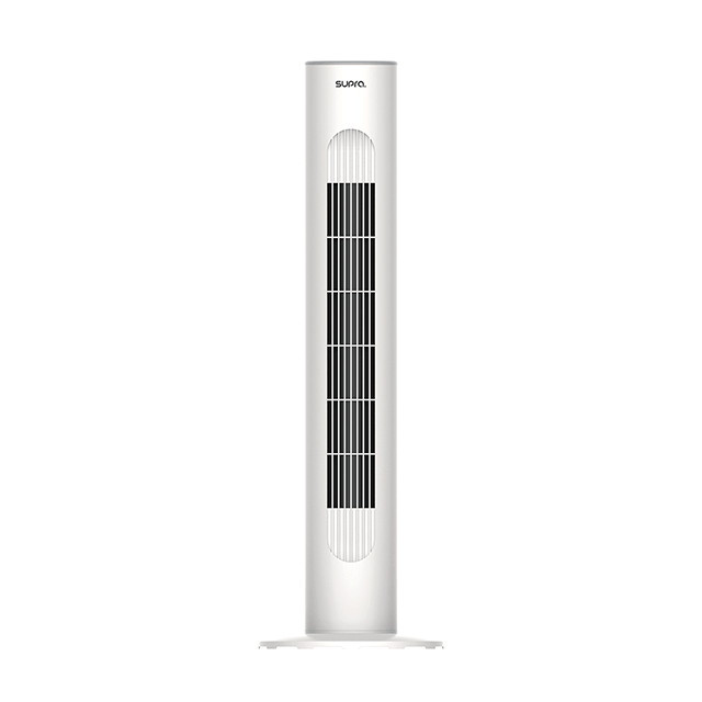 Ventilateur colonne BOREA + 45W - digital - télécommande - blanc