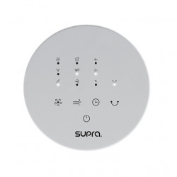 Ventilateur colonne BOREA + 45W - digital - télécommande - blanc - Supra