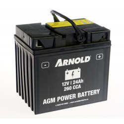 Batterie AZ105/AGM 12-24 pour tracteur tondeuse, + terminal droite - Arnold