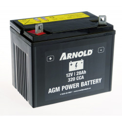 Batterie AZ107/AGM U1-320 SLA pour tracteur tondeuse, + terminal gauche - Arnold
