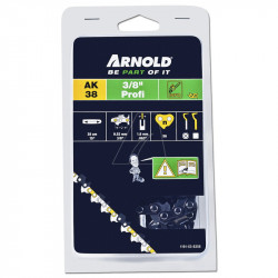 Chaîne de tronçonneuse 3/8", 1,6 mm, 56 maillons d’entraîneurs - gouges demi-rondes de marque Arnold, référence: J7523100