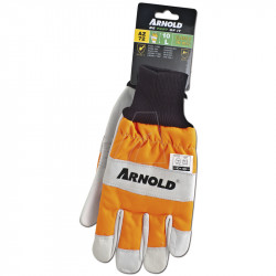 Gants de protection anti-coupures en cuir CS-1 pour tronçonneuse - Taille 10 - Arnold