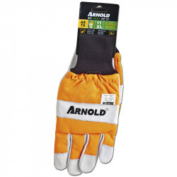 Gants de protection anti-coupures en cuir CS-1 pour tronçonneuse - Taille 11 - Arnold