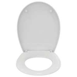 Abattant universel ULYSSE blanc - charnière inox de marque PORCHER, référence: B7575300