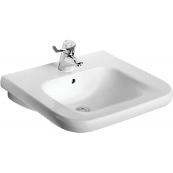 Lavabo MATURA 2 accessible aux PMR - trop plein - 60 x 55 cm de marque PORCHER, référence: B7578100