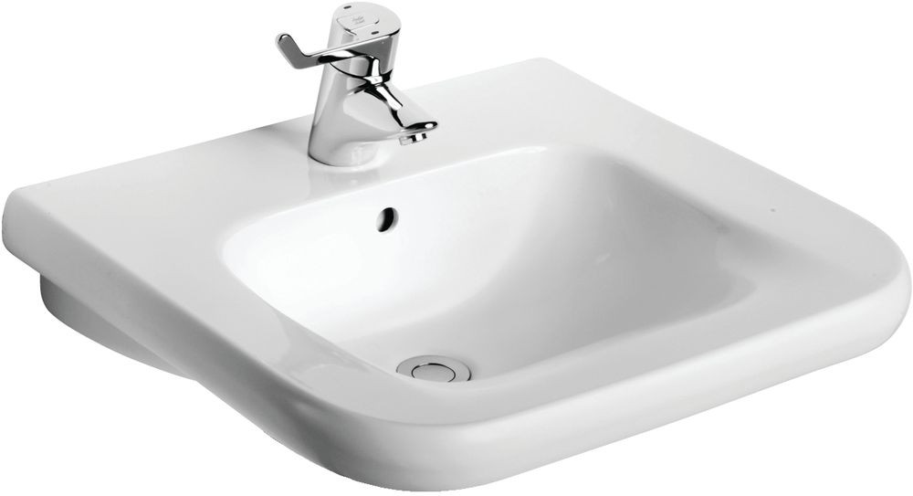 Lavabo MATURA 2 accessible aux PMR - trop plein - 60 x 55 cm