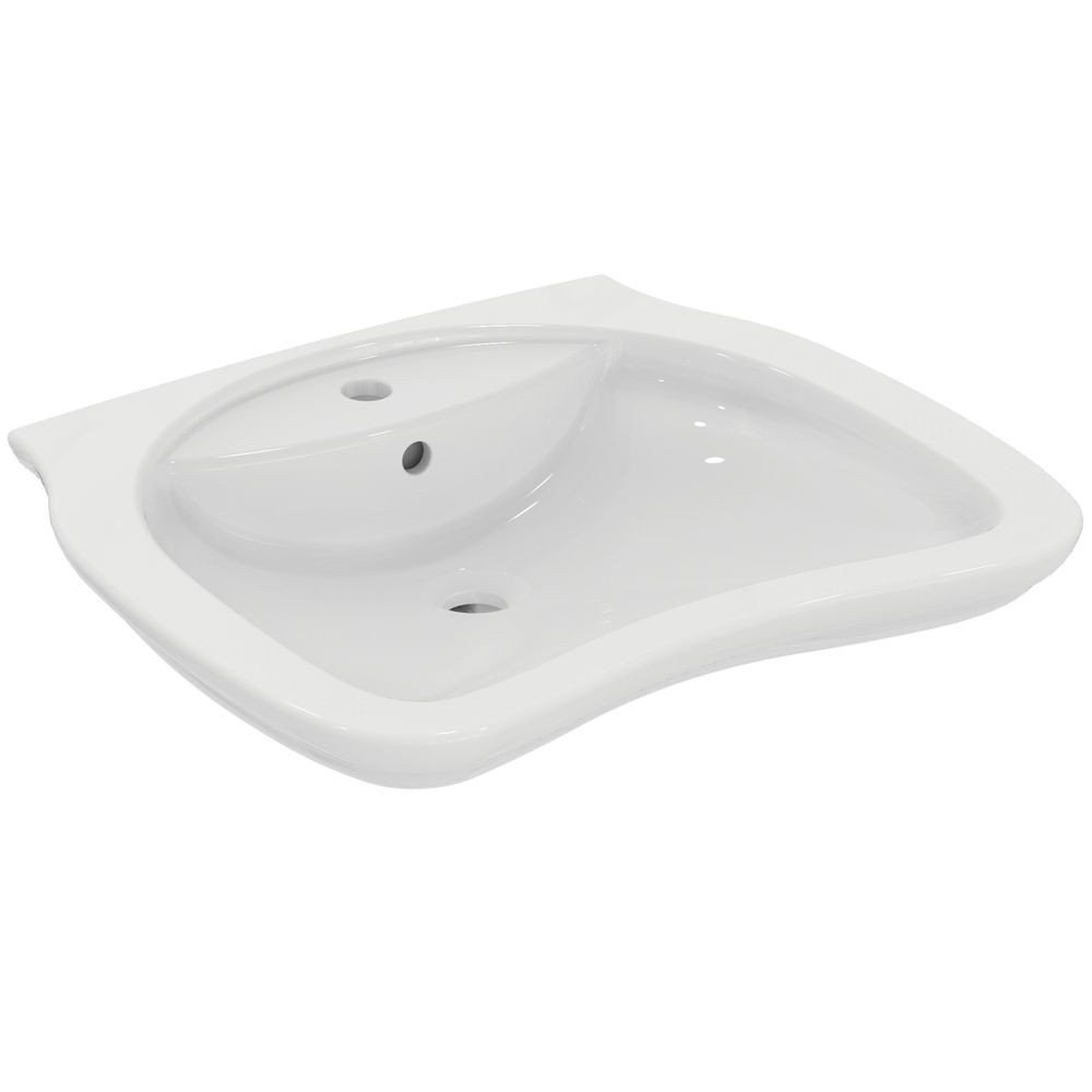 Lavabo MATURA accessible aux PMR - trop plein - 65 x 55 cm