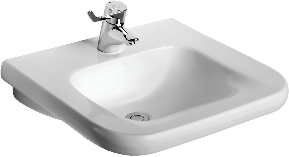 Lavabo MATURA 2 accessible aux PMR - sans trop plein - 60 x 55 cm