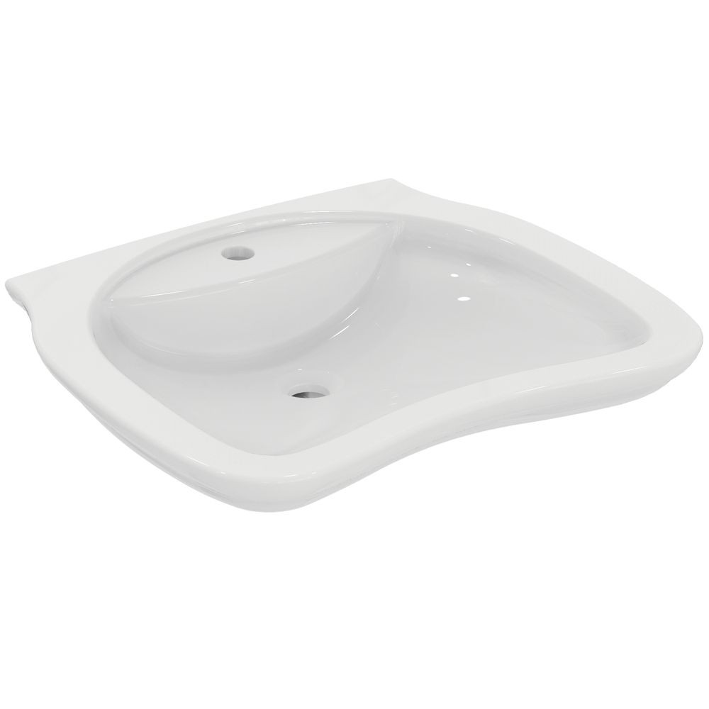 Lavabo MATURA accessible aux PMR - sans trop plein - 65 x 55 cm