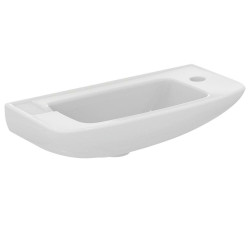 Lave mains ULYSSE - 50 x 24 cm - 1 trou latéral - blanc de marque PORCHER, référence: B7578800