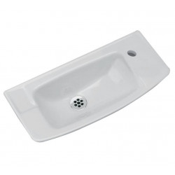 Lave mains ULYSSE - sans trop plein - 50 x 24 cm - blanc de marque PORCHER, référence: B7579100